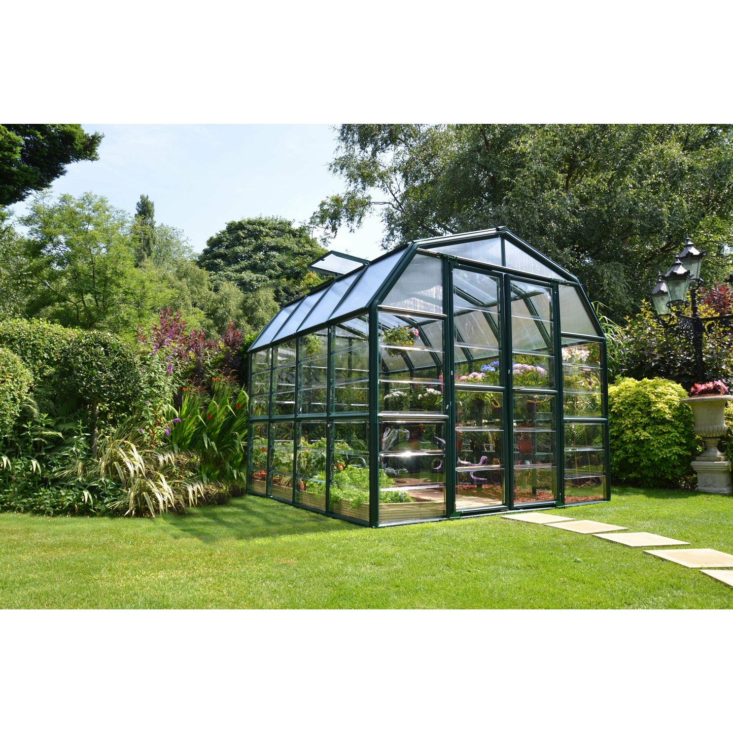 Rion Grand Gardener 8' x 8' Greenhouse - Clear