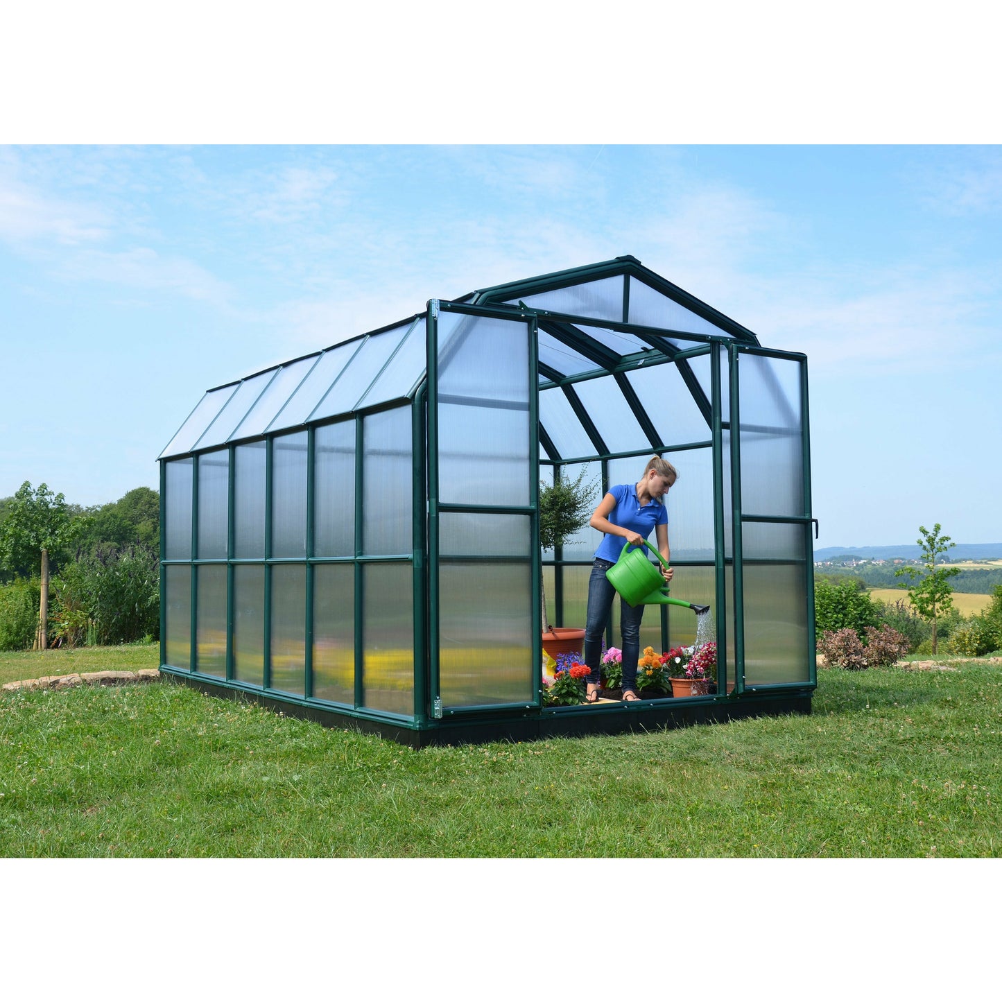 Rion Grand Gardener 8' x 12' Greenhouse - Twin Wall