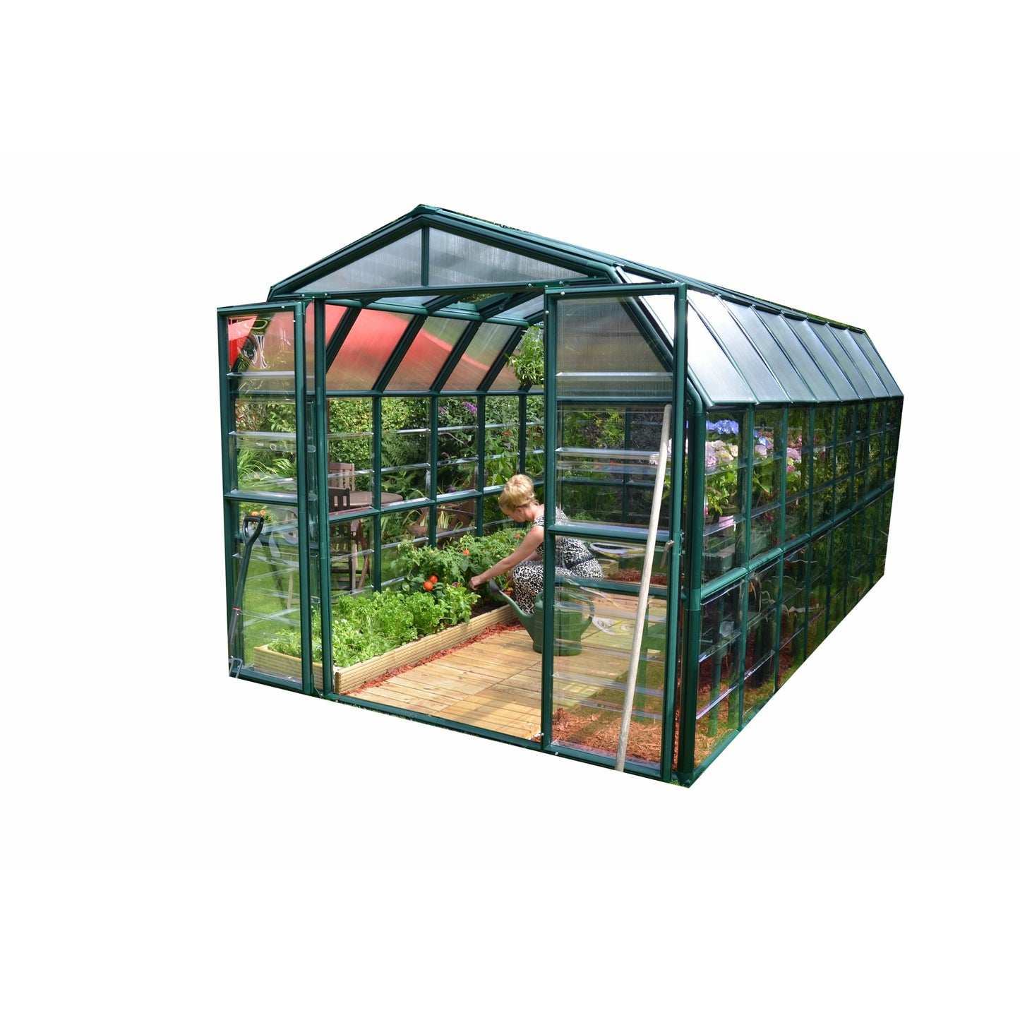 Rion Grand Gardener 8' x 16' Greenhouse - Clear