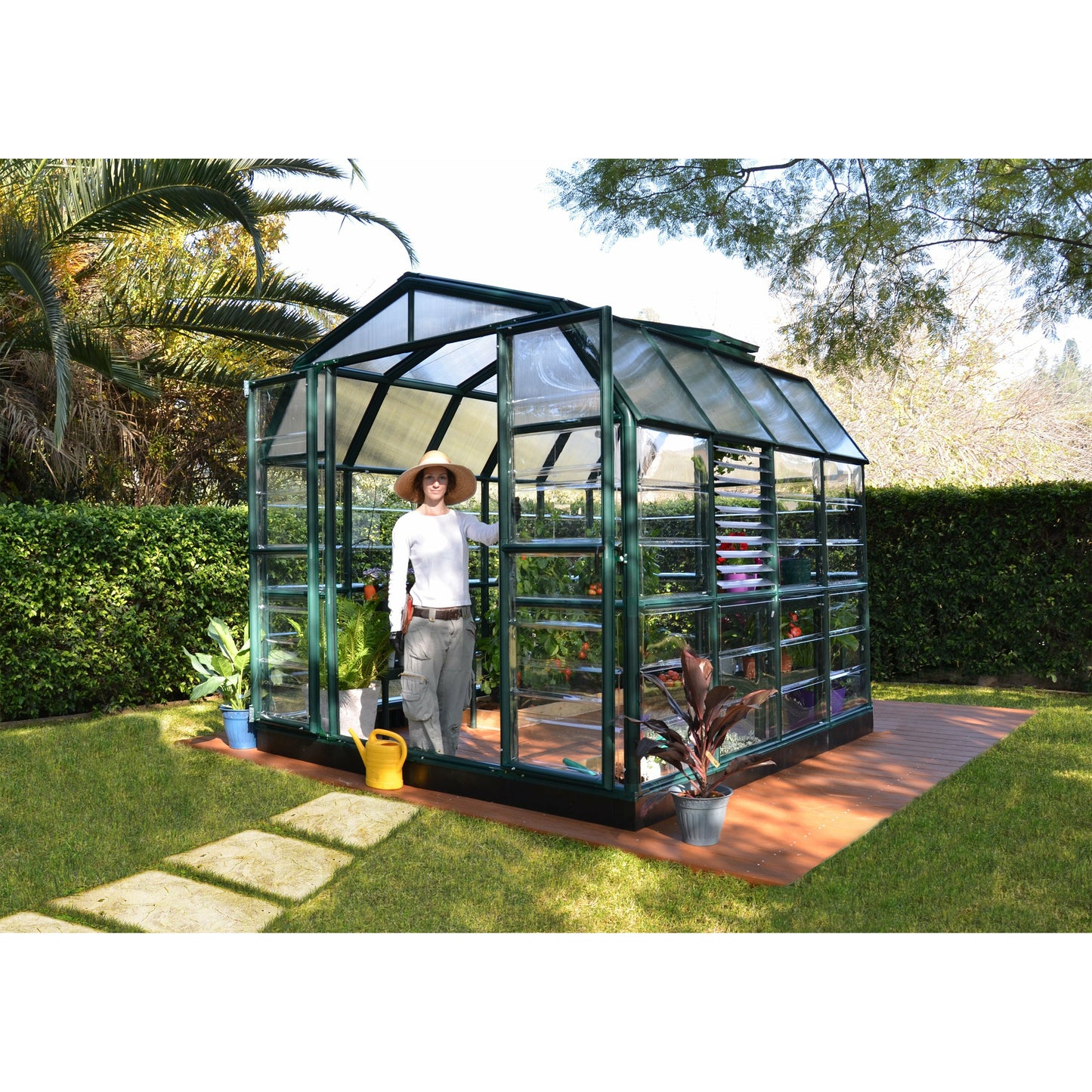 Rion Prestige 2 Clear 8' x 8' Greenhouse