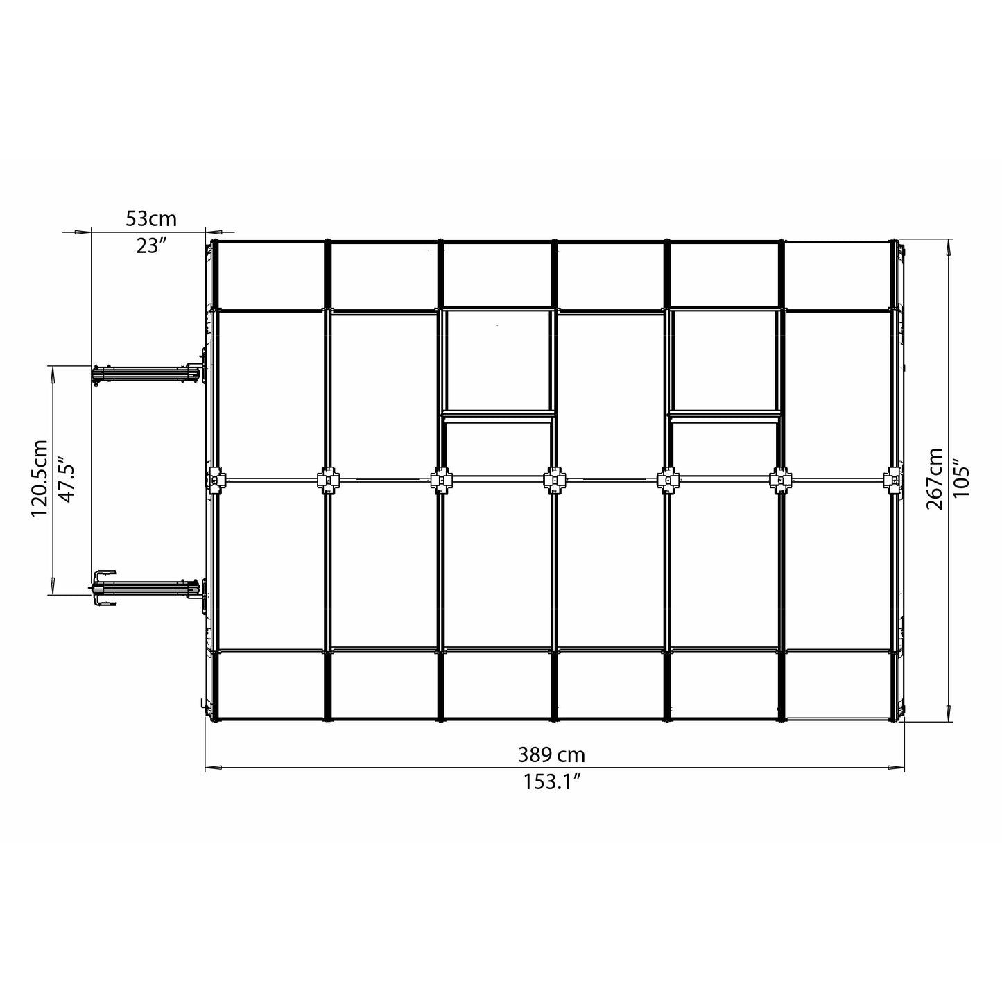 Rion Prestige 8' x 12' Greenhouse