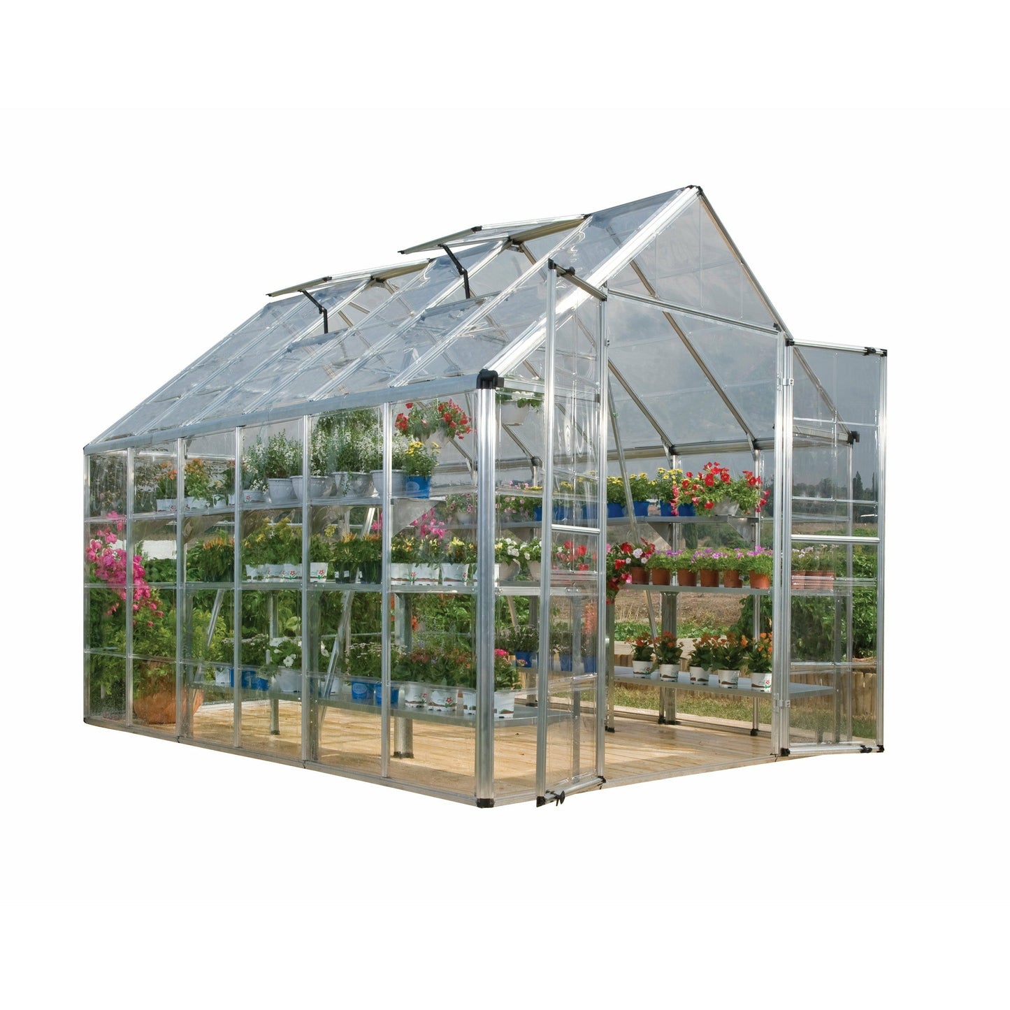 Palram Snap & Grow 8' x 12' Greenhouse - Silver