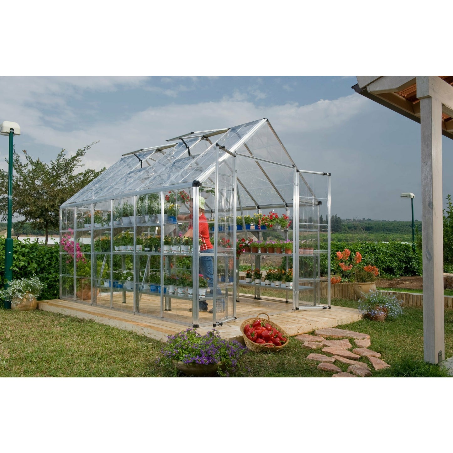 Palram Snap & Grow 8' x 12' Greenhouse - Silver