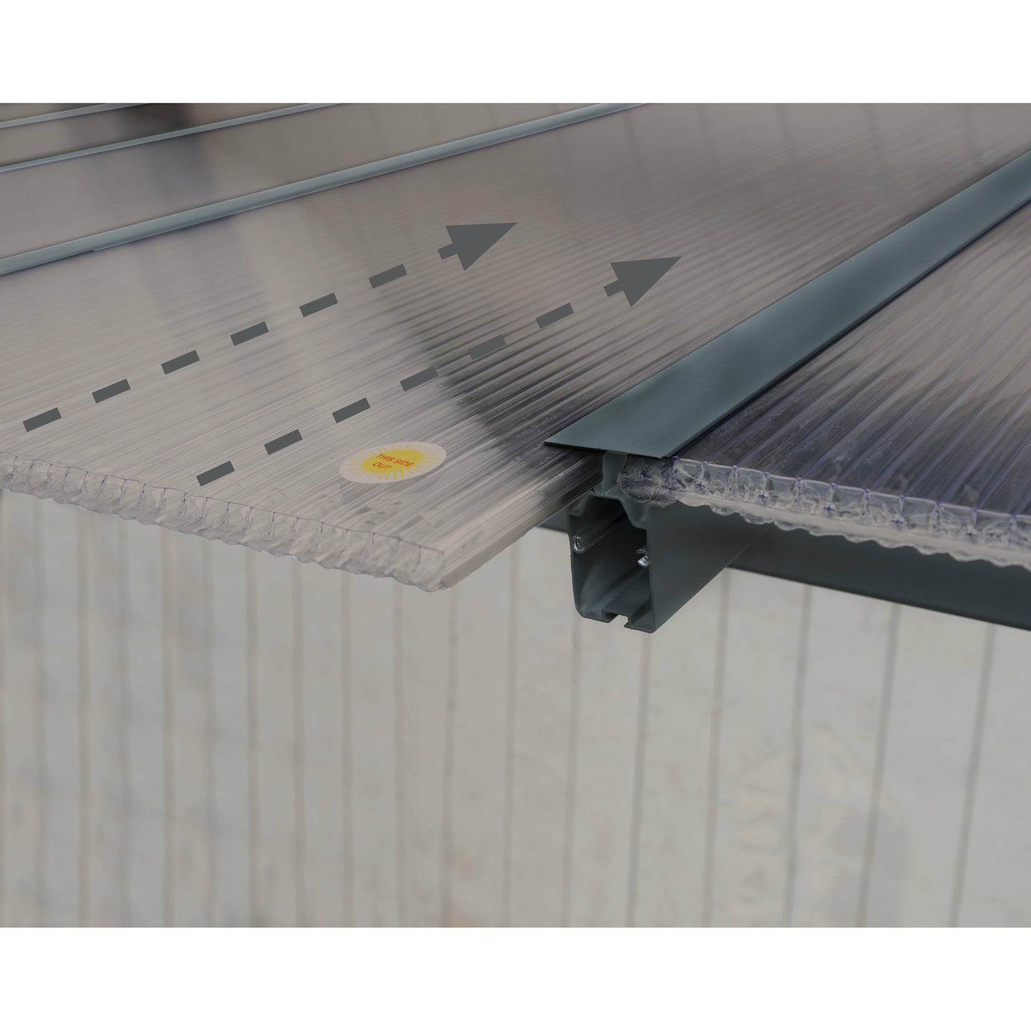 Palram Olympia 10' x 10' Patio Cover - Gray/Bronze