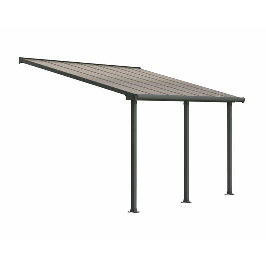 Palram Olympia 10' x 14' Patio Cover - Gray/Bronze