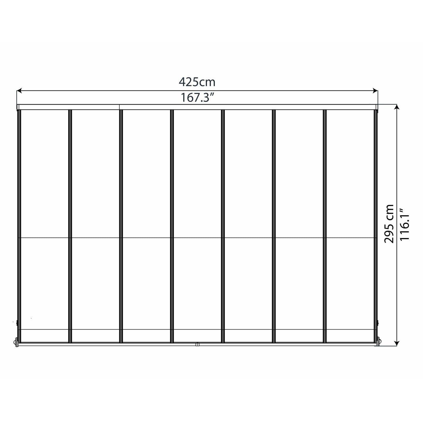 Palram Olympia 10' x 14' Patio Cover - Gray/Bronze