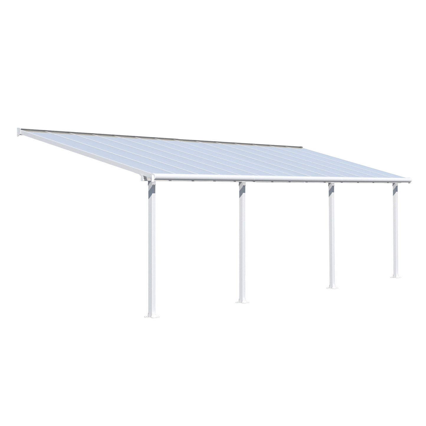 Palram Olympia 10' x 28' Patio Cover - White/White