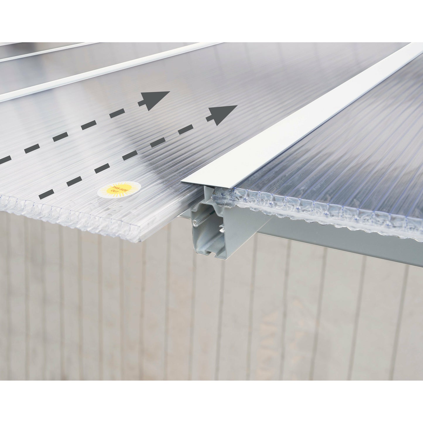 Palram Olympia 10' x 28' Patio Cover - White/White