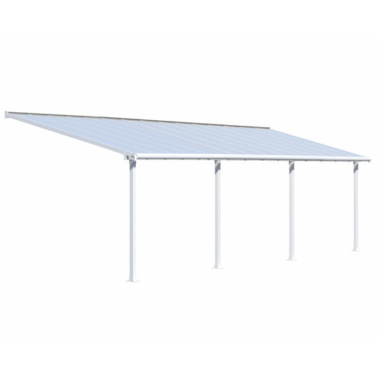 Palram Olympia 10' x 30' Patio Cover - White/white