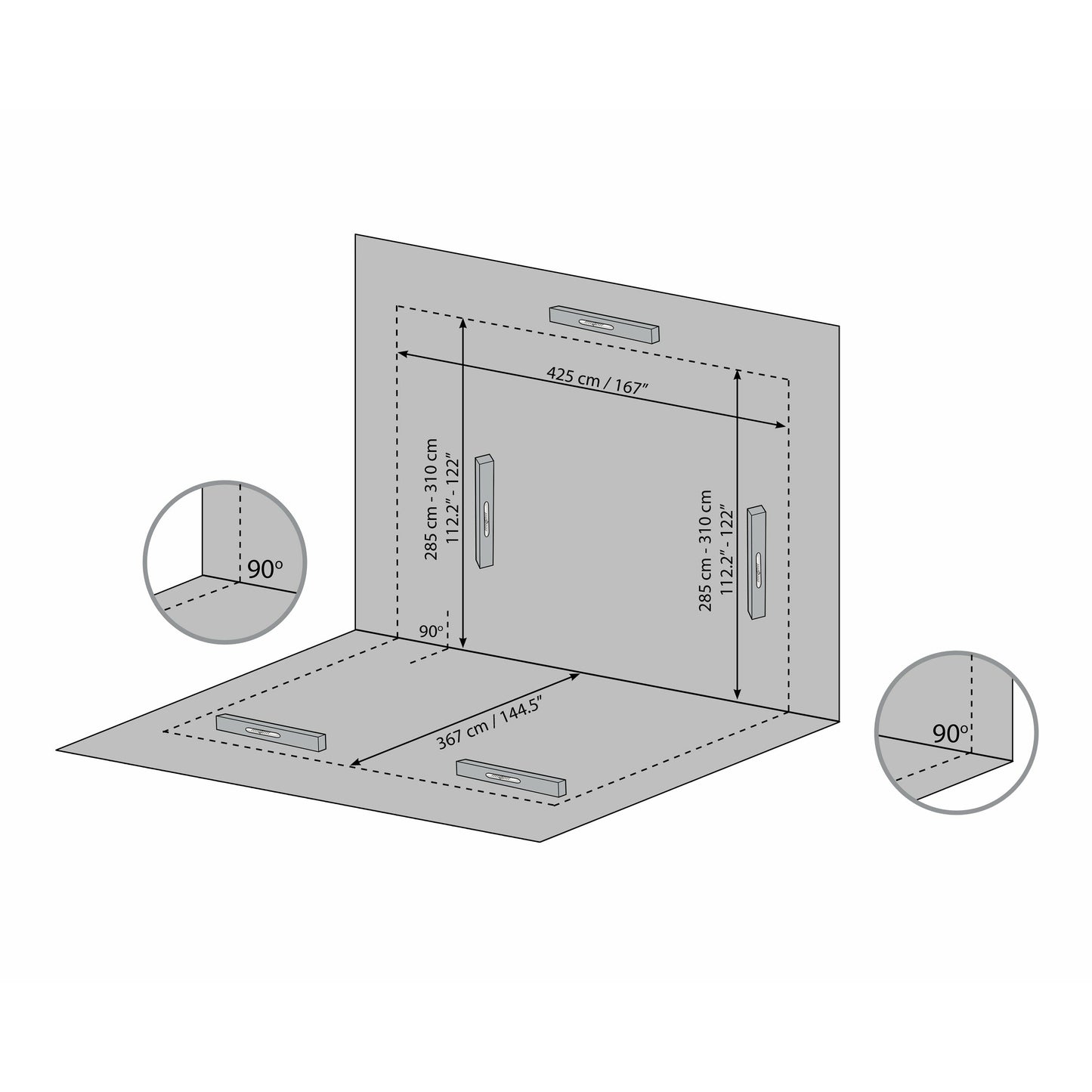 Palram San Remo 13' x 14' Patio Enclosure - White