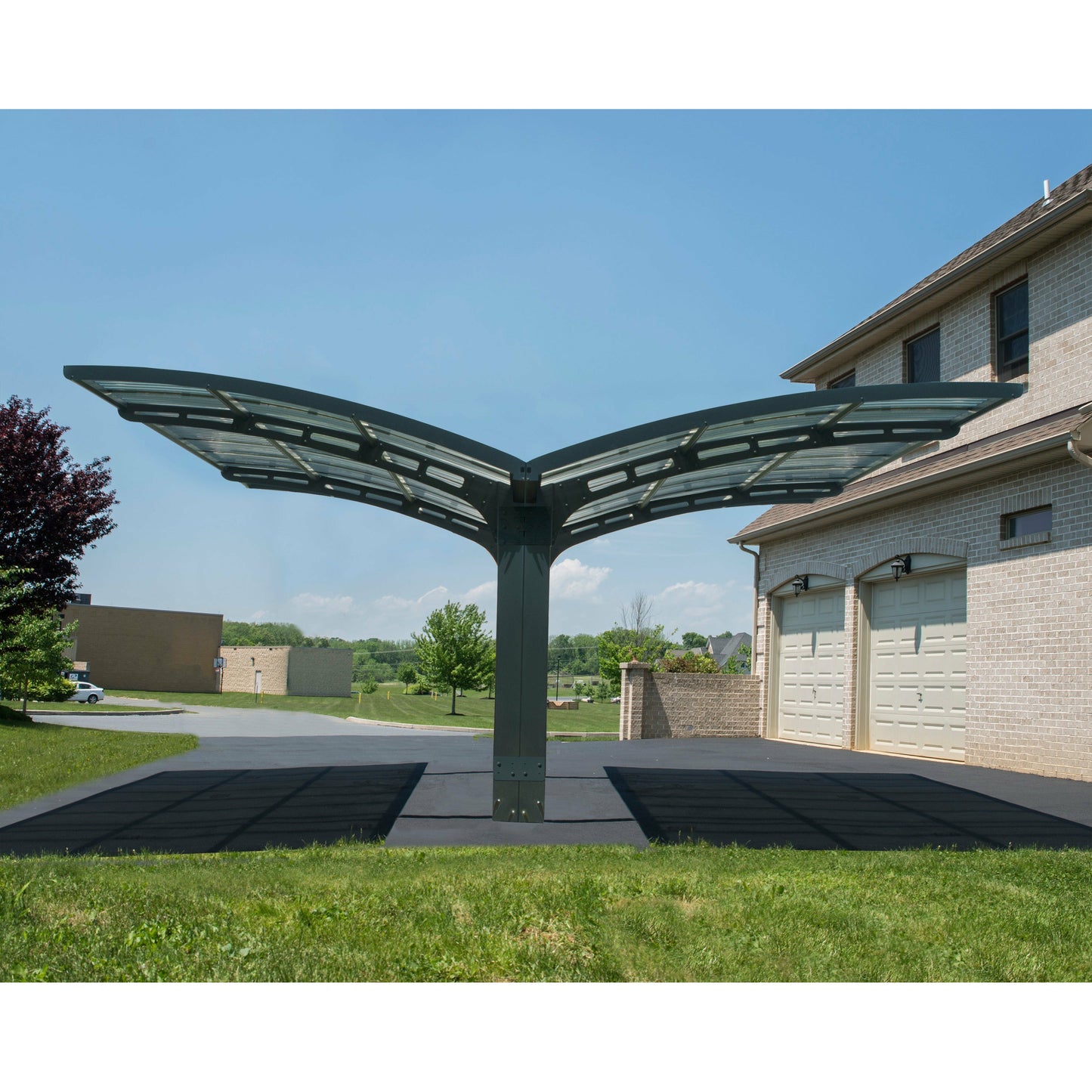 Palram Arizona Wave Dbl Carport Wing-Style