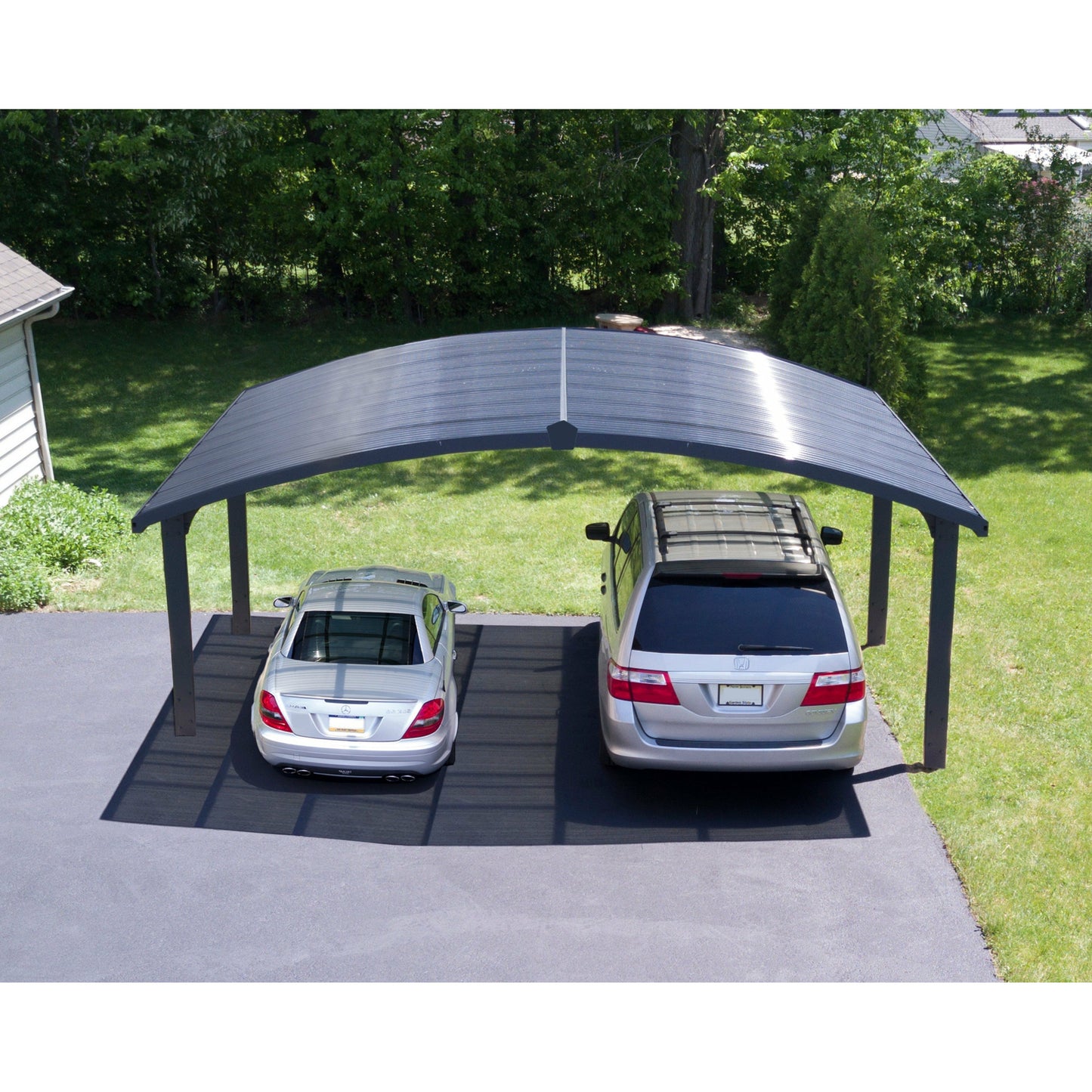 Palram Arizona Wave Dbl Carport Arch-Style
