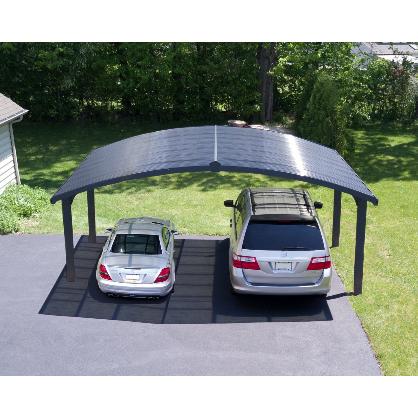 Palram Arizona Wave Dbl Carport Arch-Style