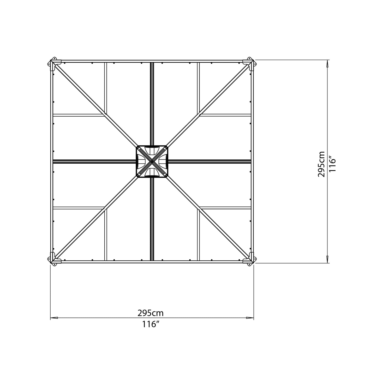 Palram 3000 10' x 10' Gazebo