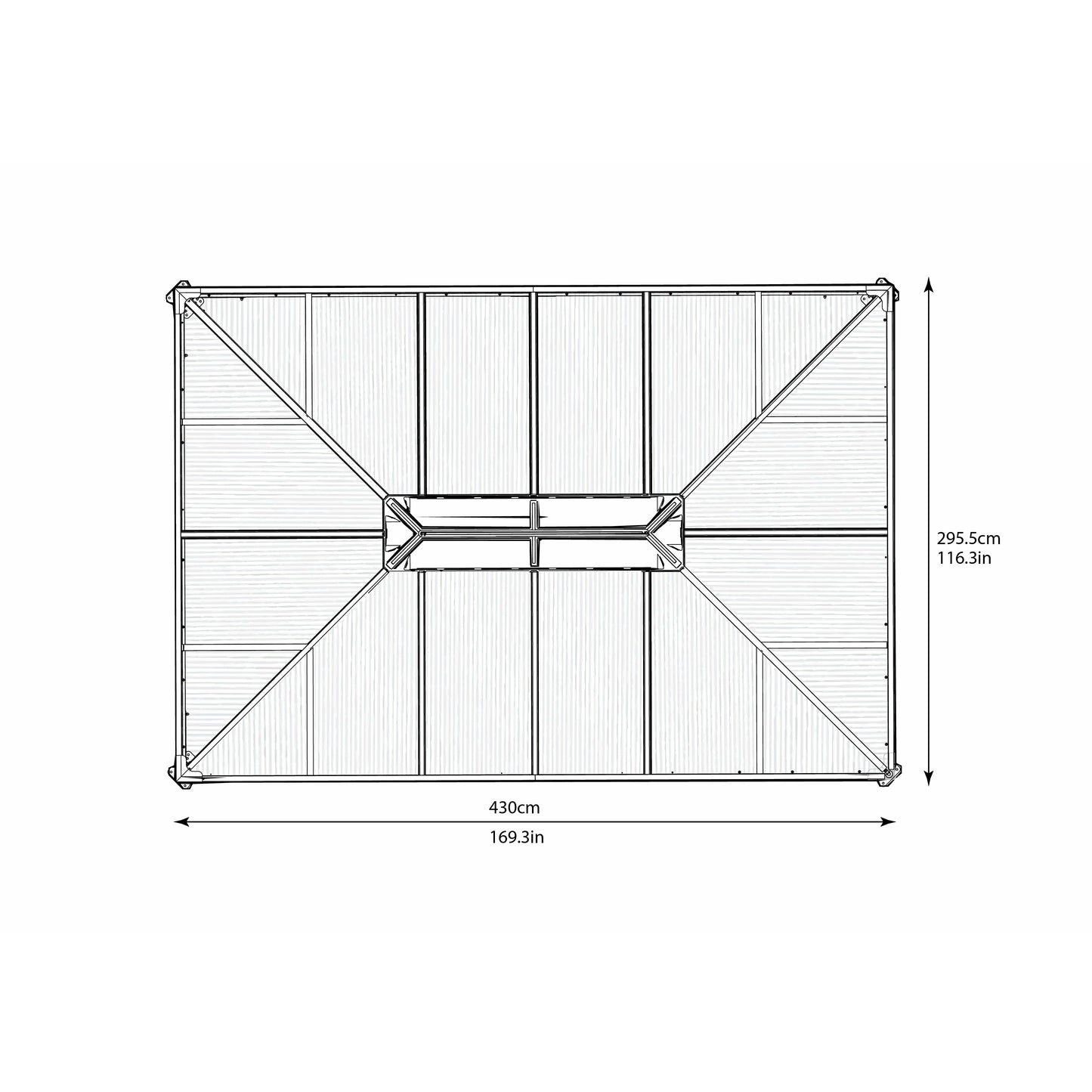 Palram Martinique 4300 10' x 14' Garden Gazebo