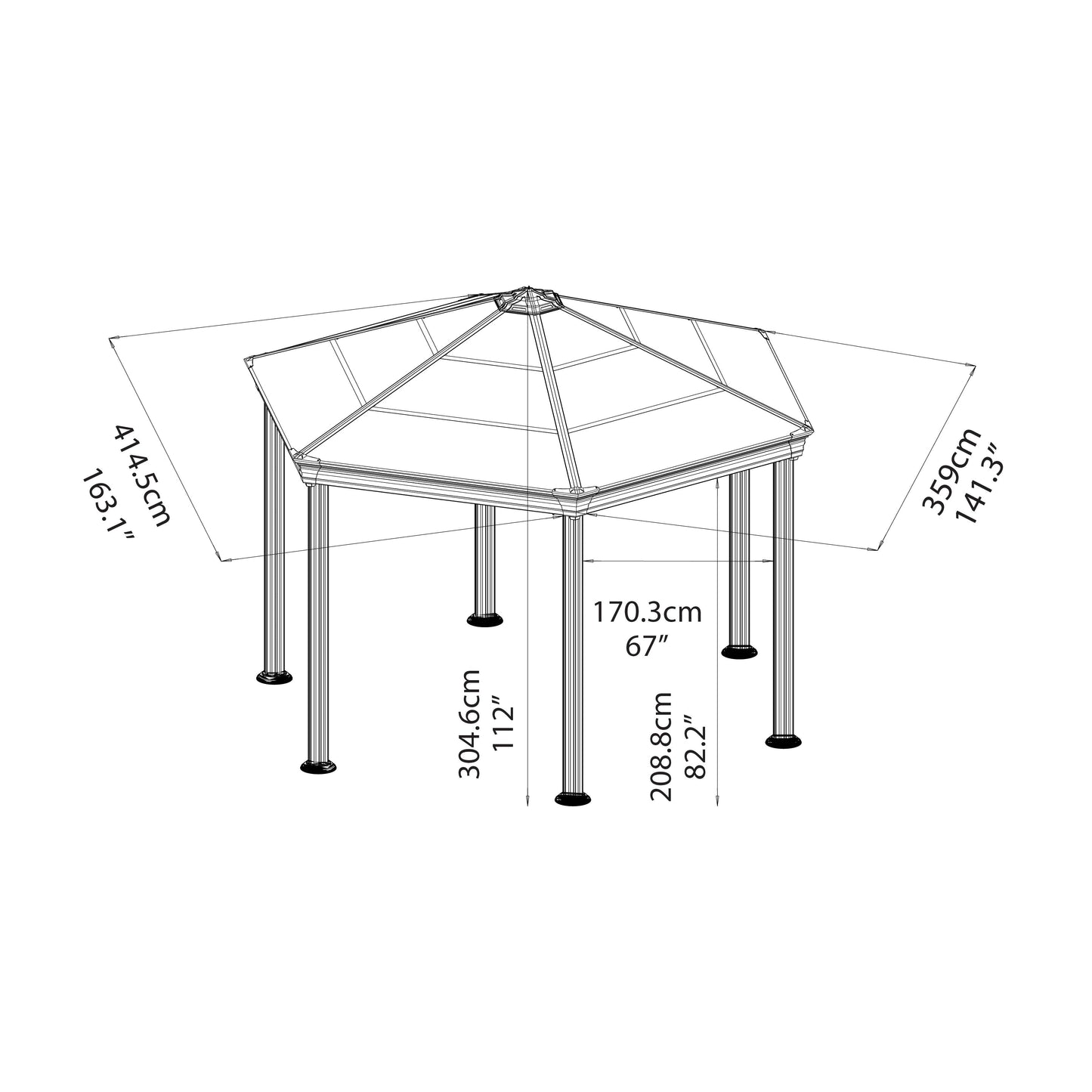 Palram Roma Garden Gazebo
