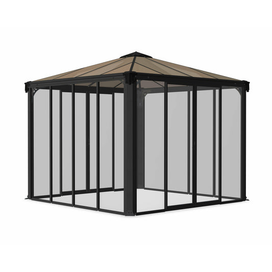 Palram Ledro Gazebo 10 x 10 Gazebo Gray/Brnze