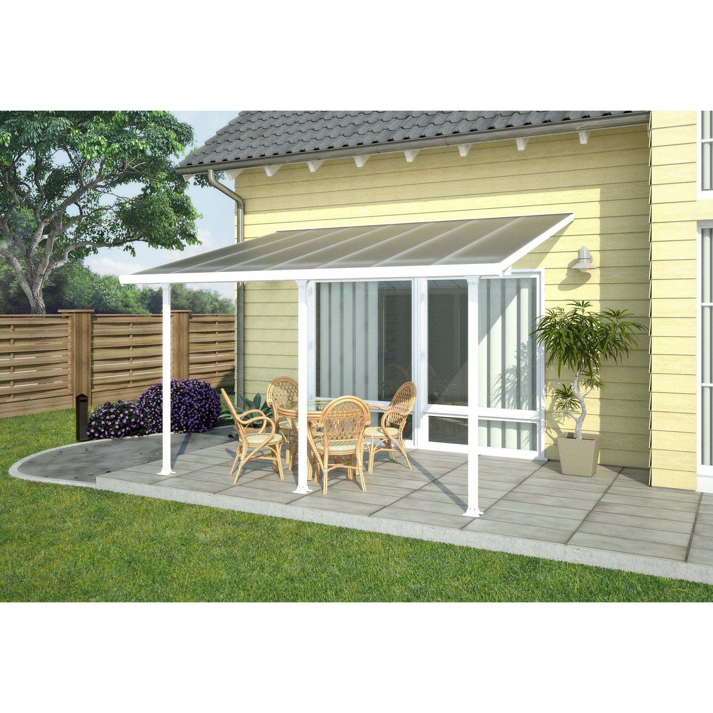 Palram Feria 13' x 20' Patio Cover - White