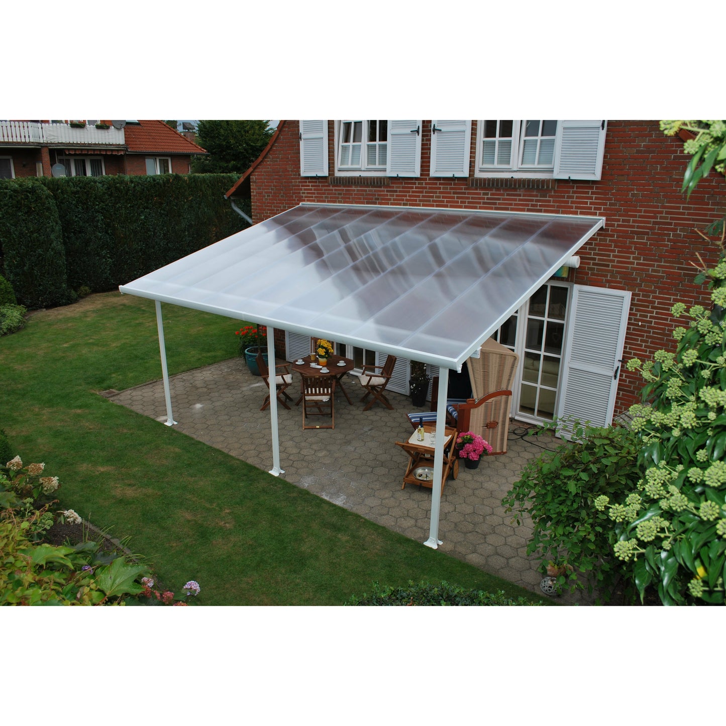 Palram Feria 13' x 28' Patio Cover - White