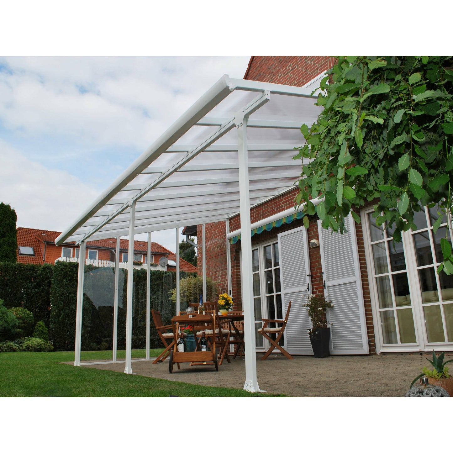 Palram Feria 13' x 34' Patio Cover - White