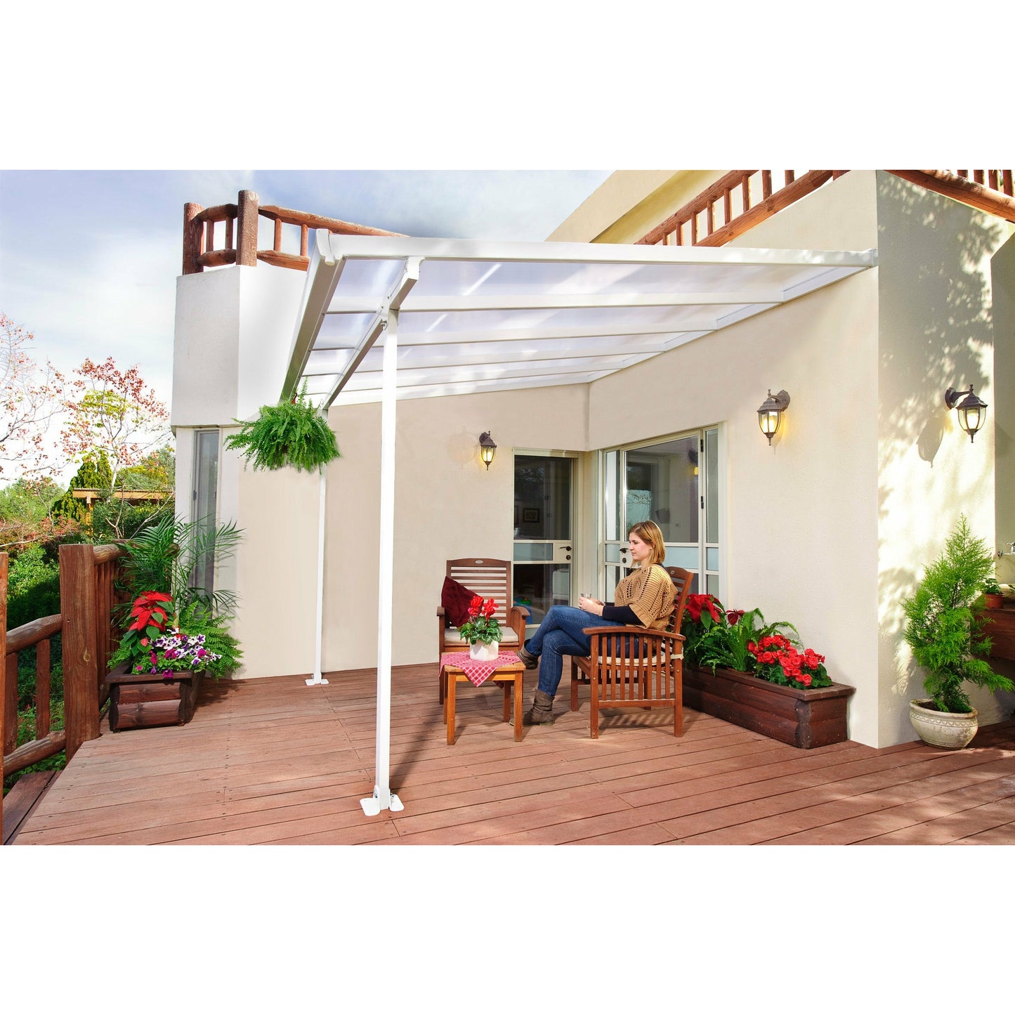 Palram Feria 10' x 10' Patio Cover - White