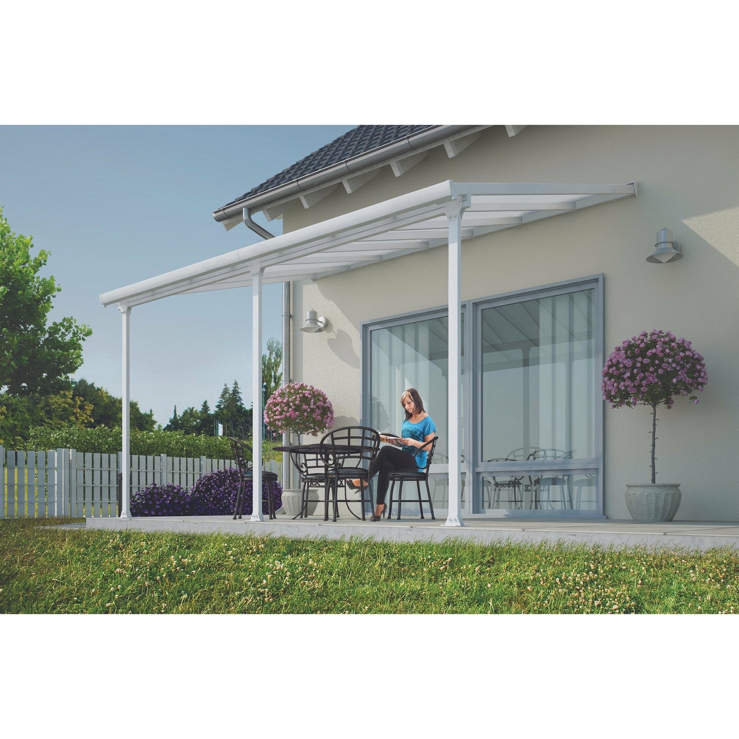 Palram Feria 10' x 14' Patio Cover - White