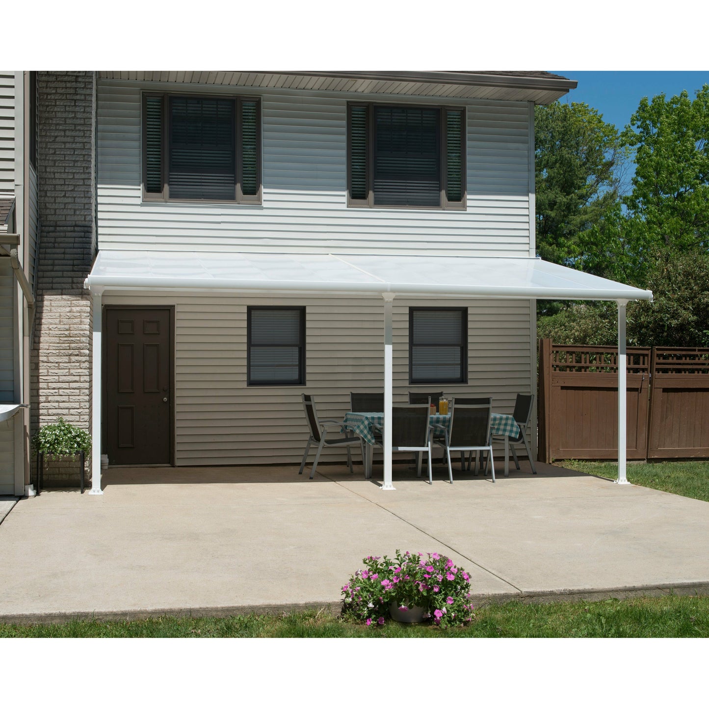 Palram Feria 10' x 18' Patio Cover - White