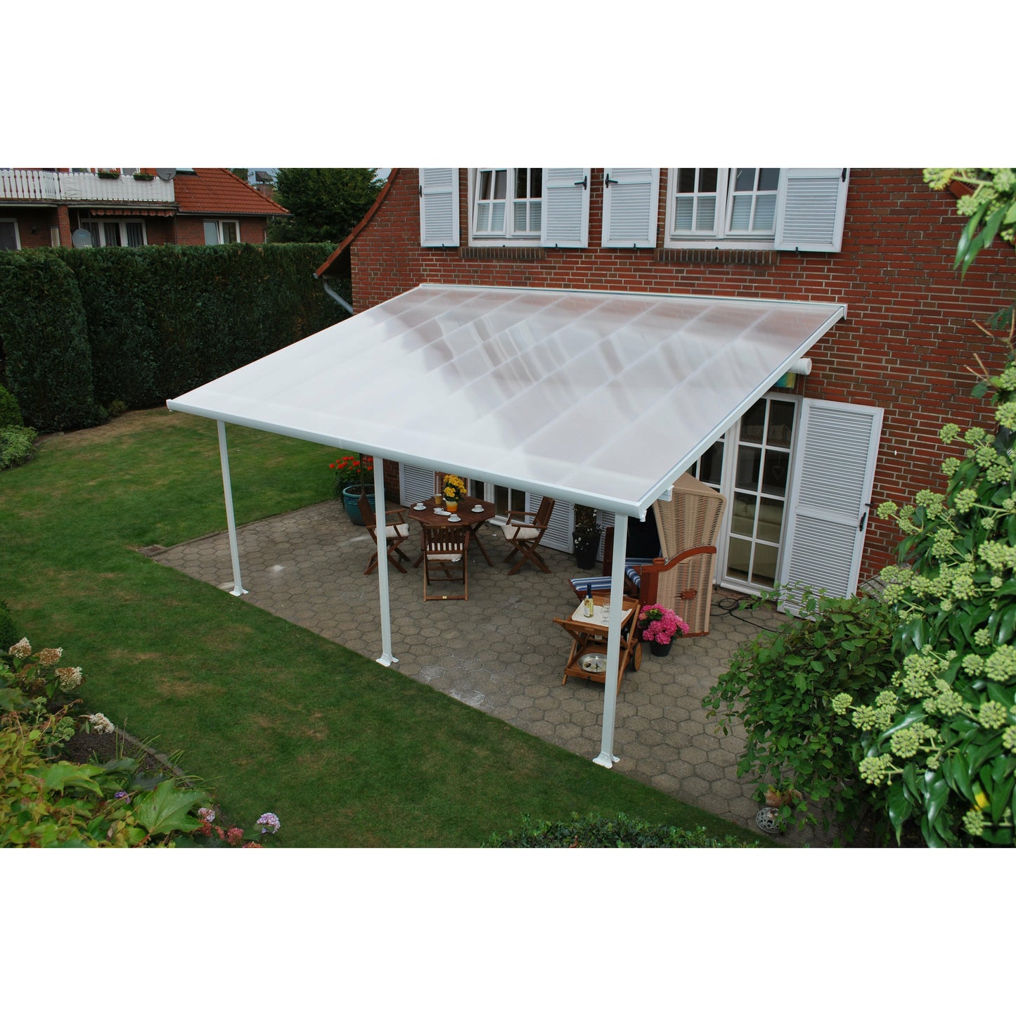 Palram Feria 10' x 20' Patio Cover - White