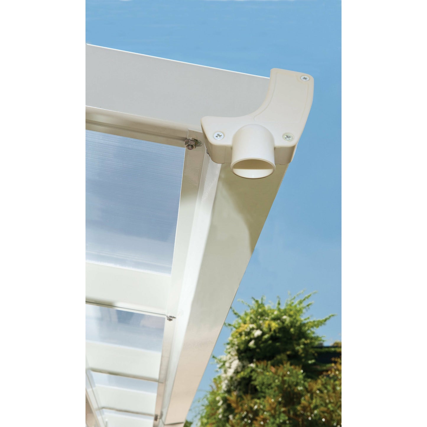 Palram Feria 10' x 28' Patio Cover - White