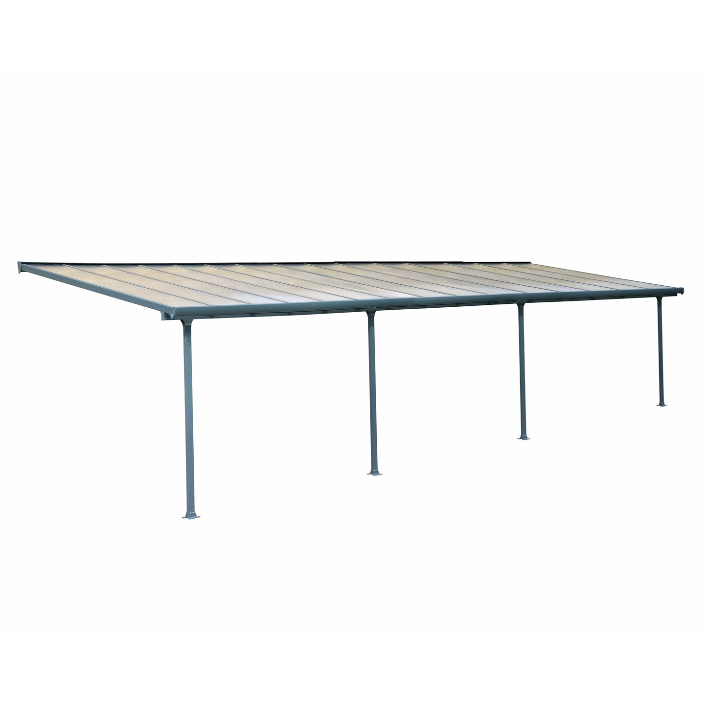 Palram Feria 10' x 30' Patio Cover - Gray