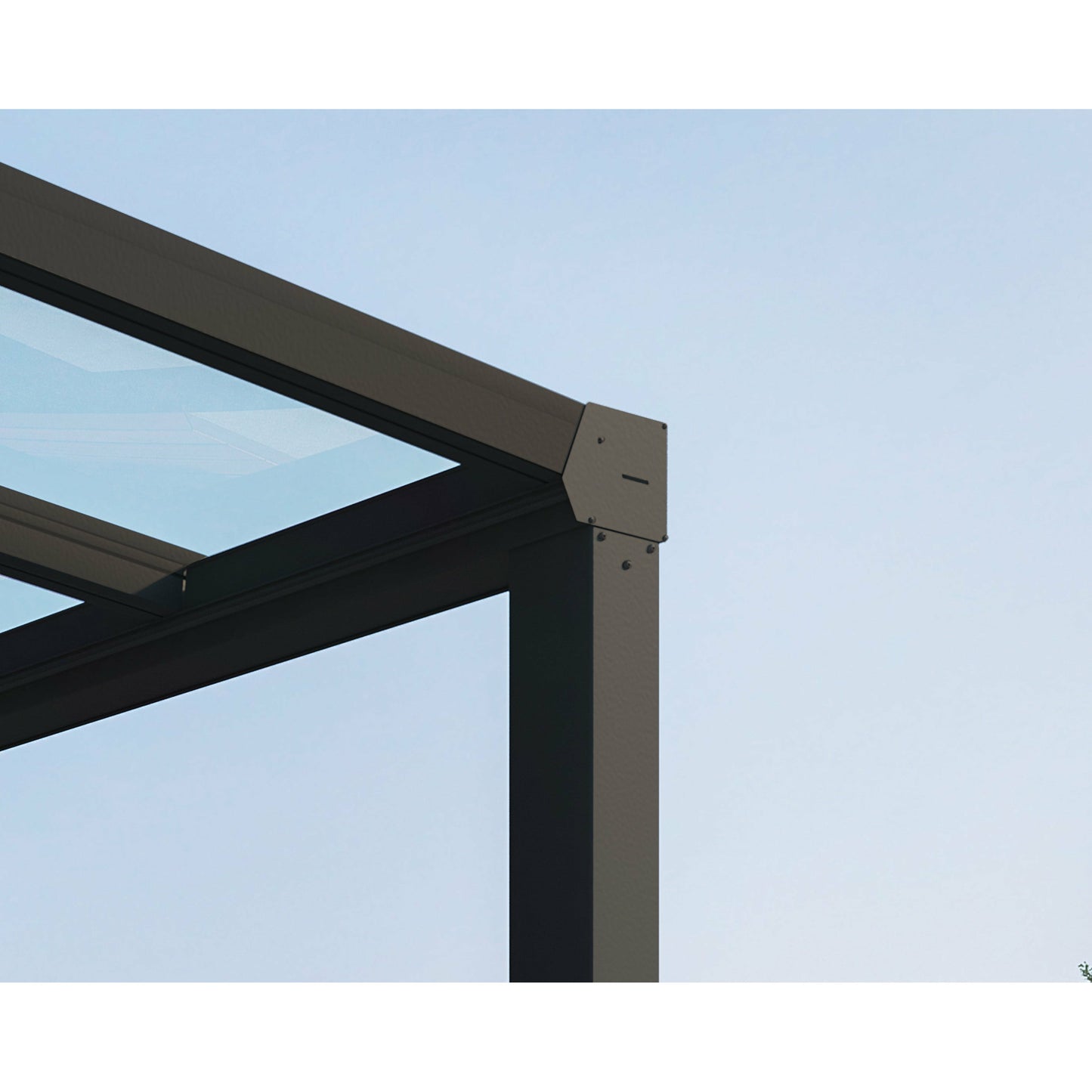 Palram STOCKHOLM PATIO COVER GRAY CLEAR 11x12
