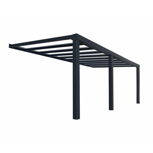 PALRAM STOCKHOLM PATIO COVER GRAY CLEAR 11x22