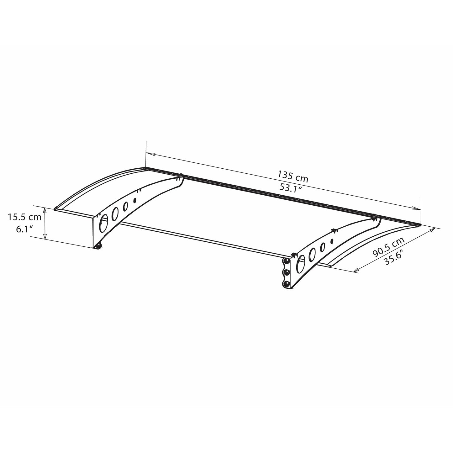 Palram Lyra 1350 Awning