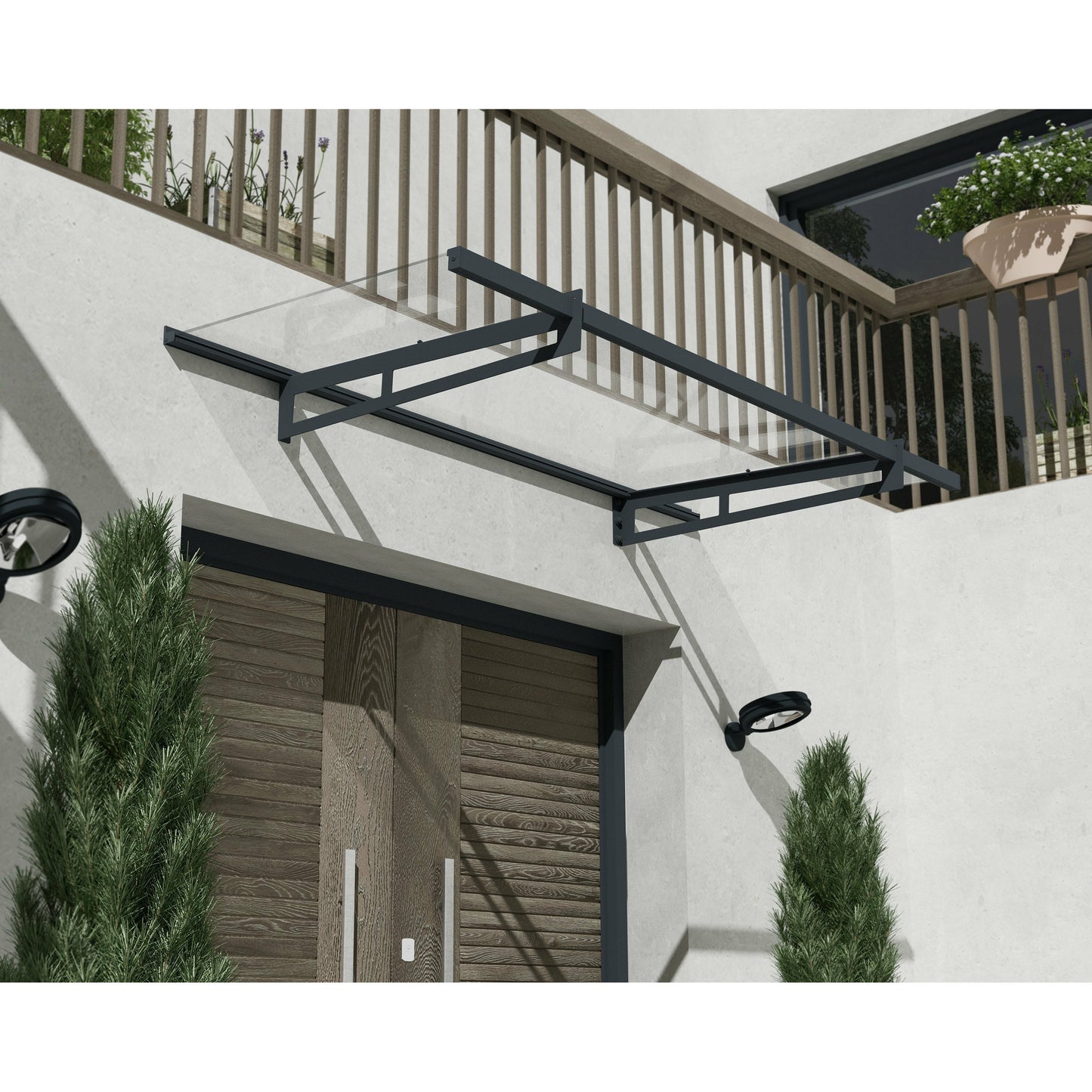 Palram Bremen 2050 Awning Gray/Clear