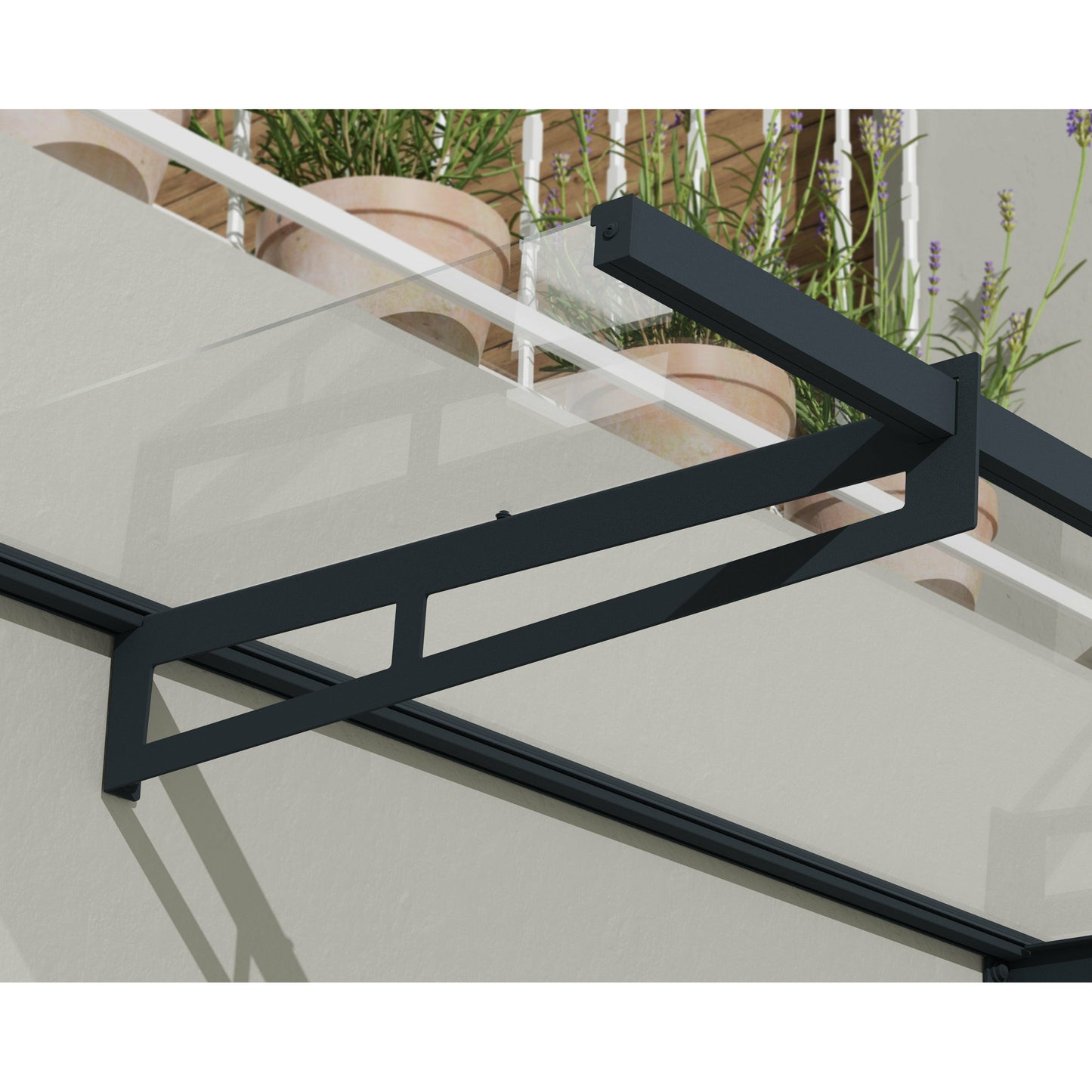 Palram Bremen 2050 Awning Gray/Clear