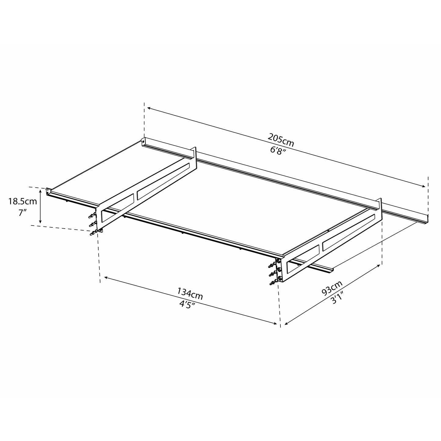 Palram Bremen 2050 Awning Gray/Clear