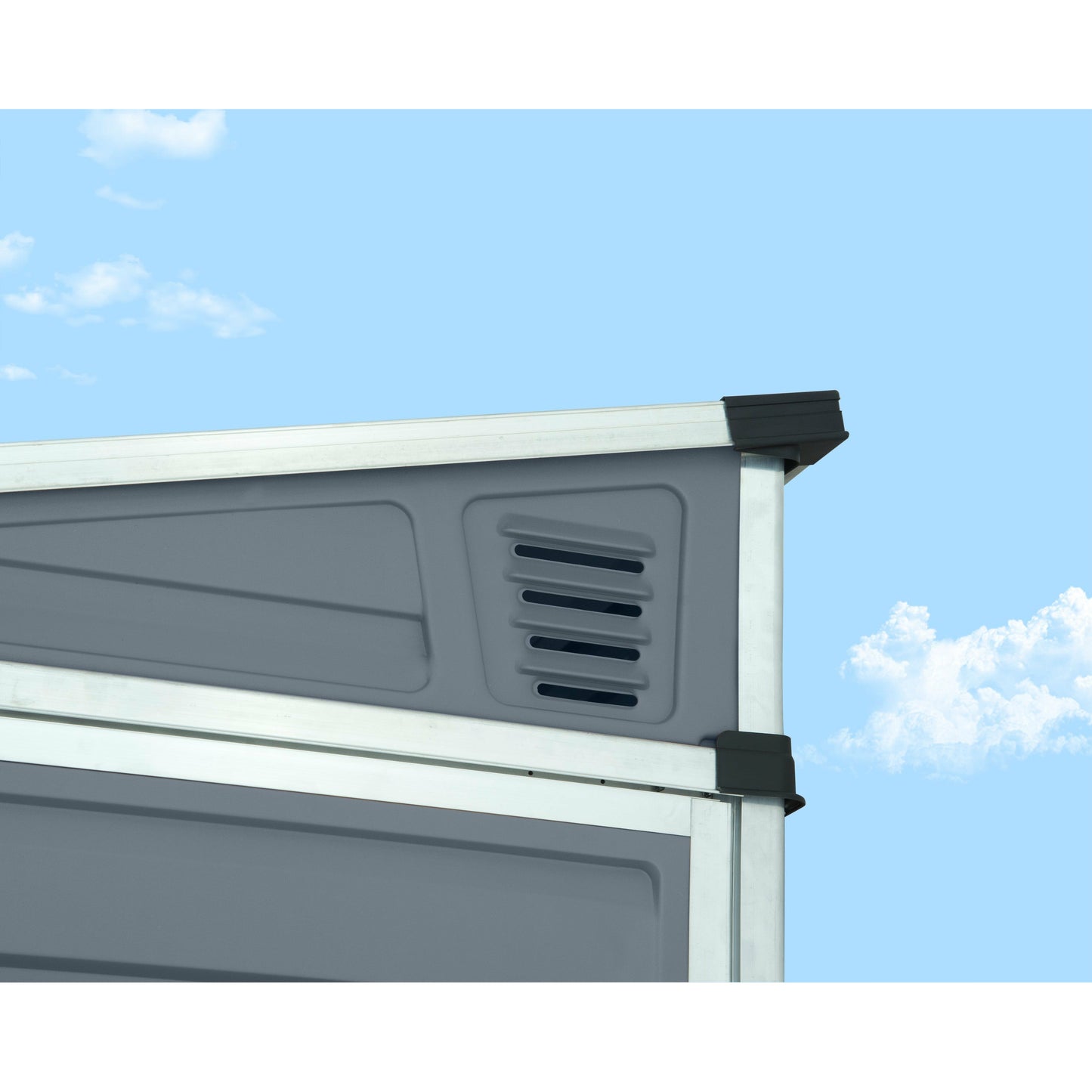Palram SkyLight 4' x 6' Lean-To Storage Shed - Gray