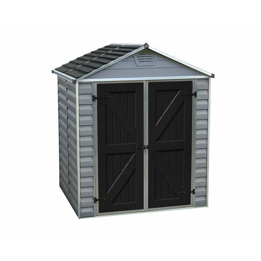 Palram Sky Light 6' x 5' Storage Shed - Gray