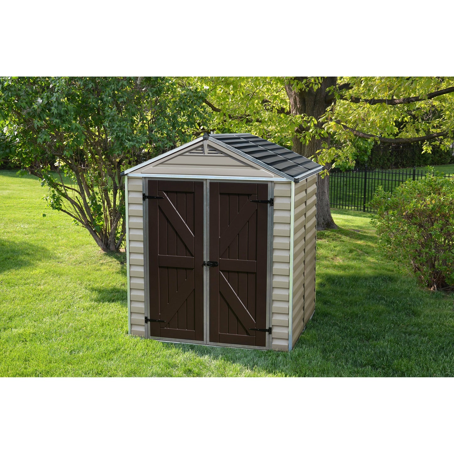 Palram Sky Light 6' x 5' Storage Shed - Tan