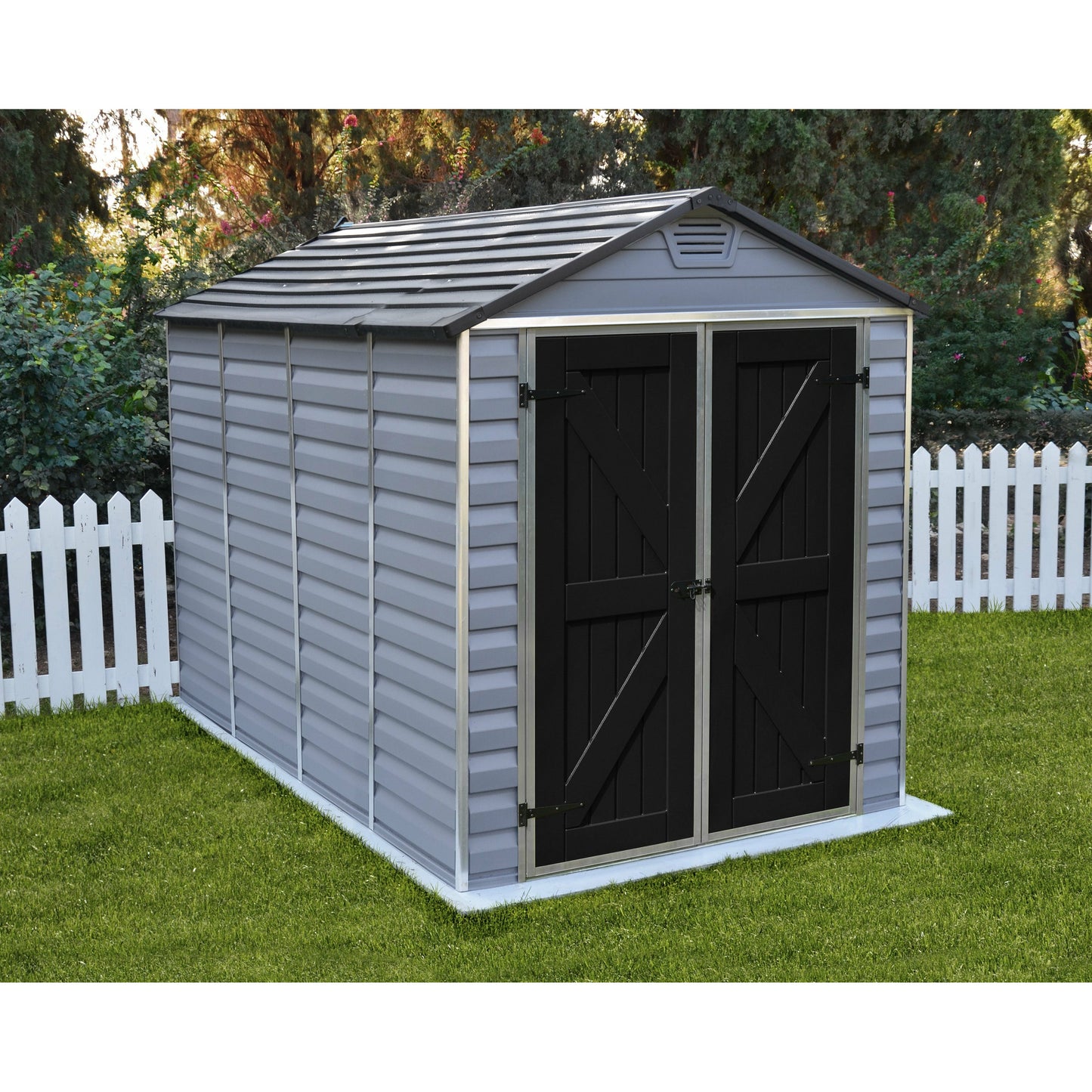 Palram SkyLight 6' x 10' Storage Shed - Gray