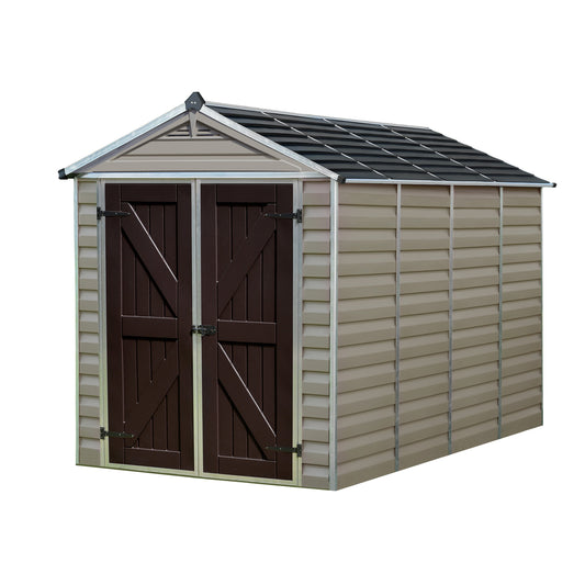 Palram SkyLight 6' x 10' Storage Shed - Tan