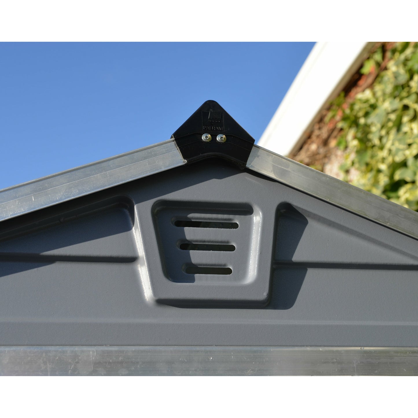 Palram SkyLight 6x12 Storage Shed-Gray