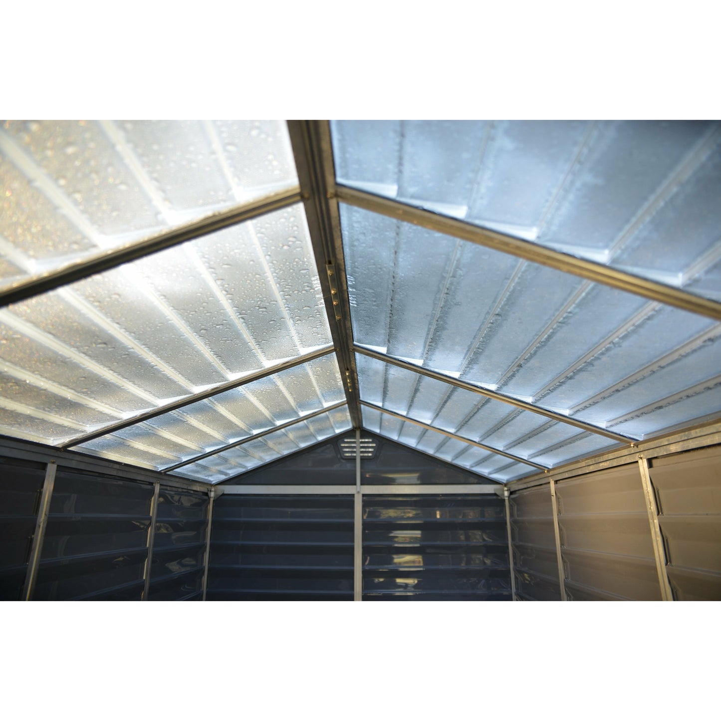 Palram SkyLight 6x12 Storage Shed-Gray
