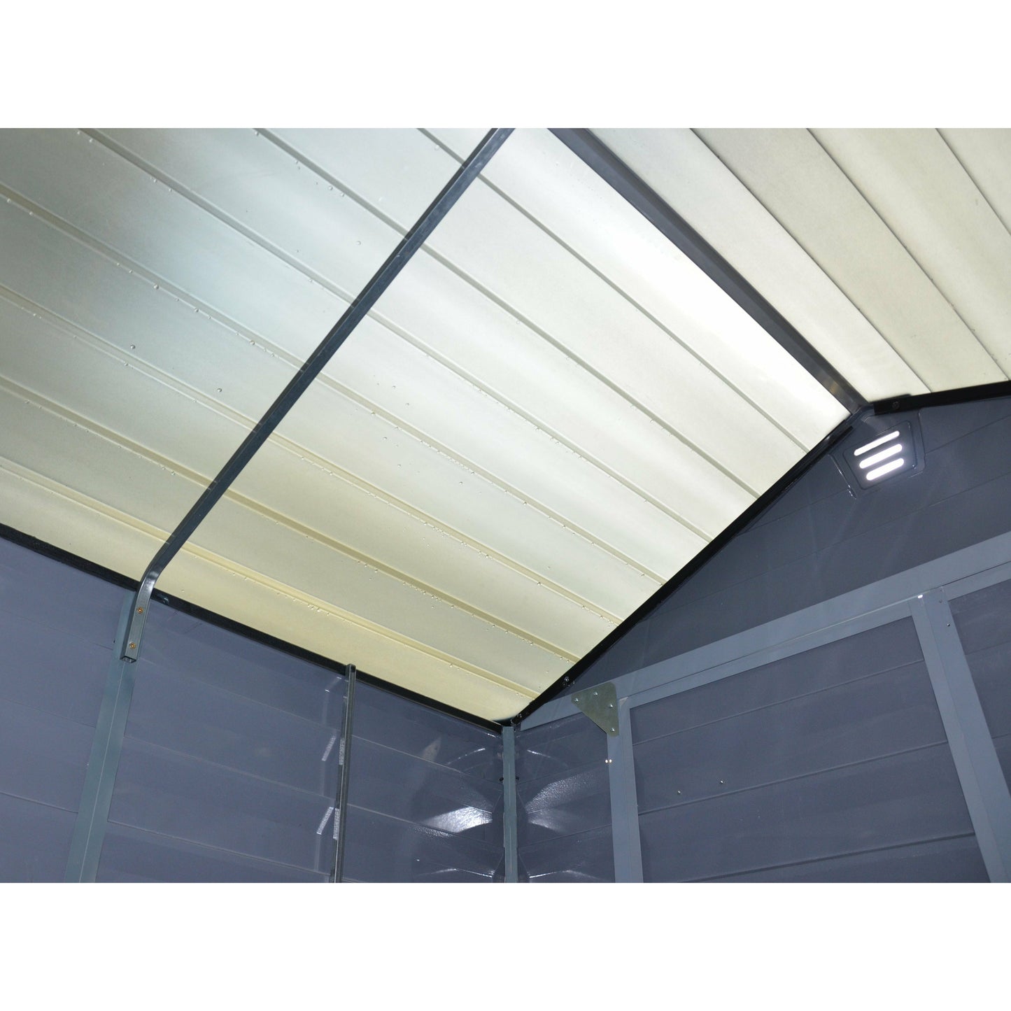 Palram SkyLight 6x12 Storage Shed-Gray