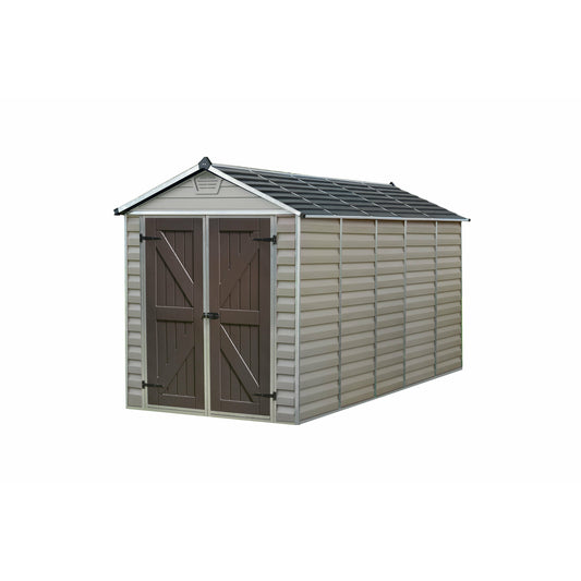 Palram SkyLight 6' x 12' Storage Shed - Tan