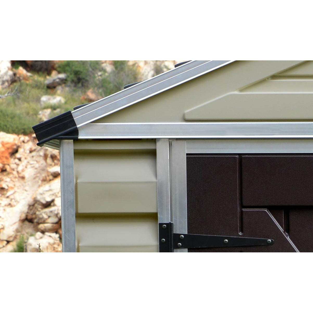 Palram SkyLight 6' x 12' Storage Shed - Tan