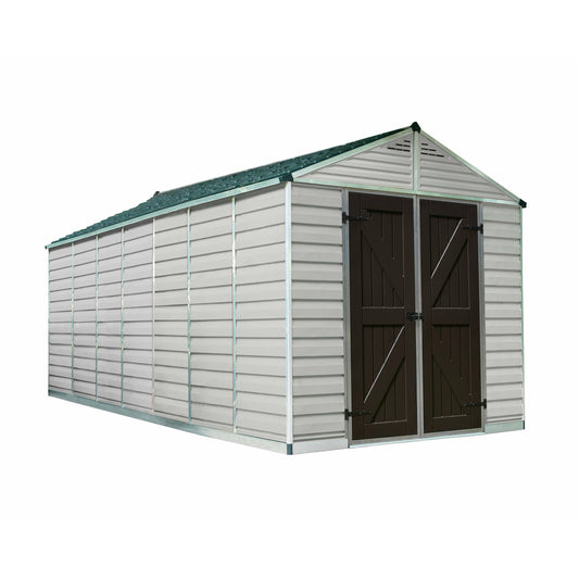 Palram SkyLight 8' x 16' Storage Shed - Tan