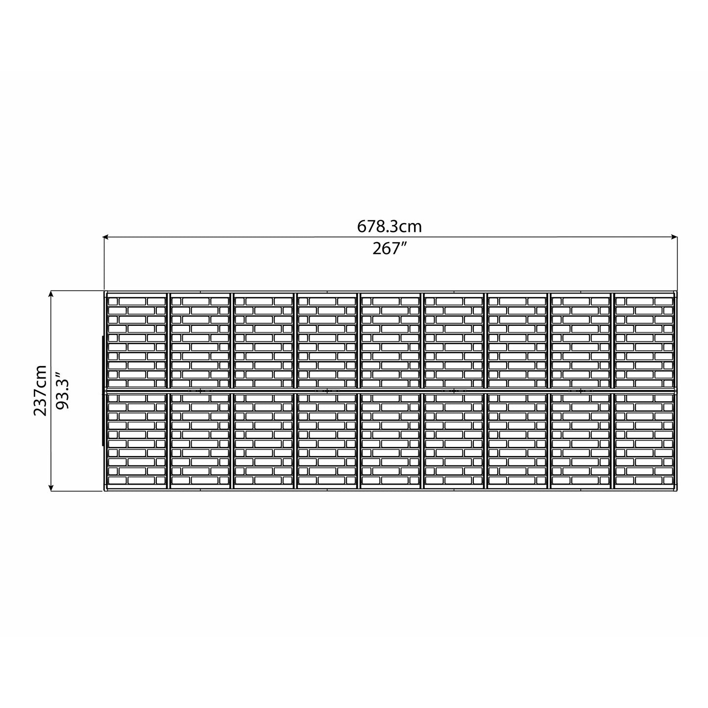 Palram SkyLight 8' x 20' Storage Shed - Tan
