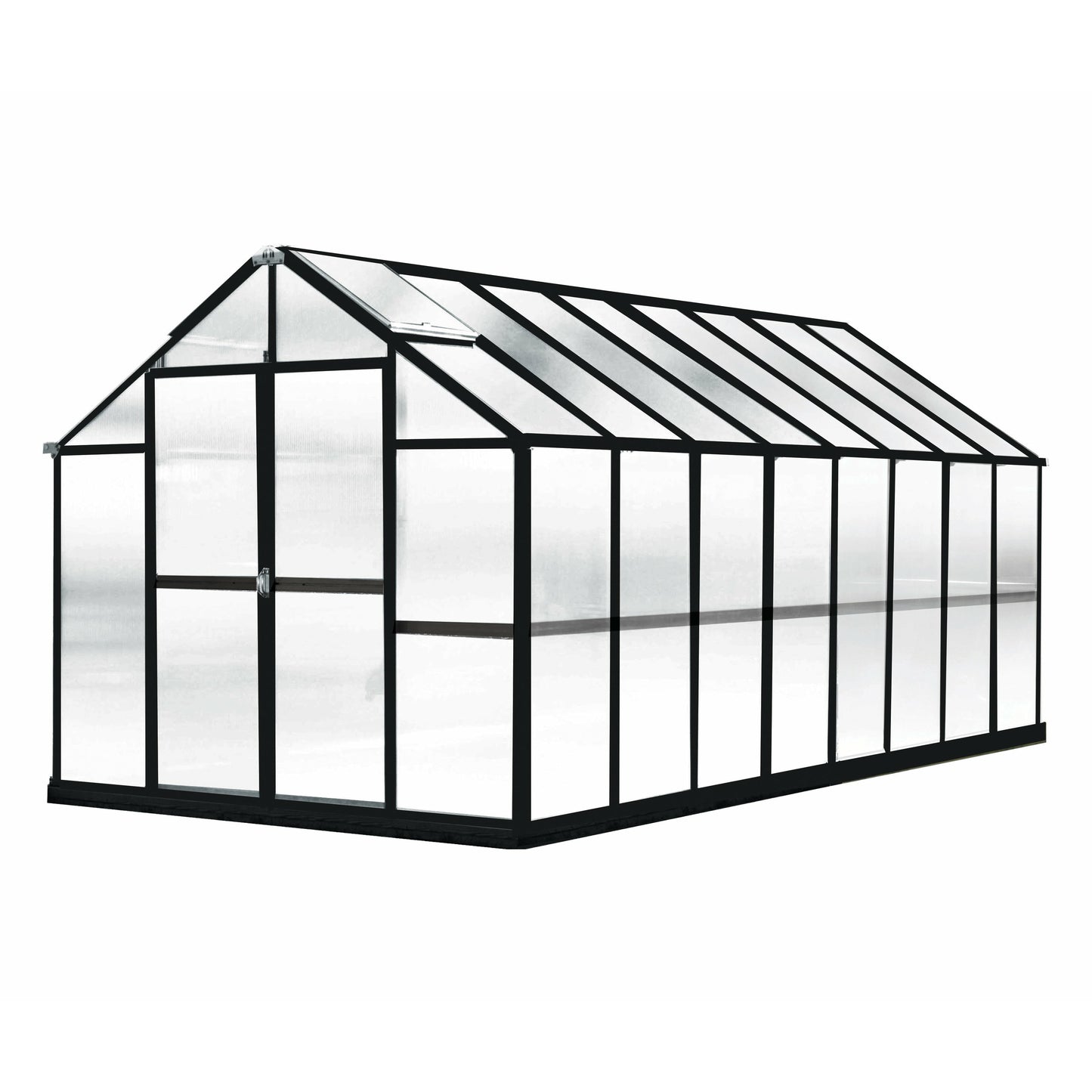 Mont Growers Edition Greenhouse 8FTx 16FT - Black Finish MONT-16-BK-GROWERS