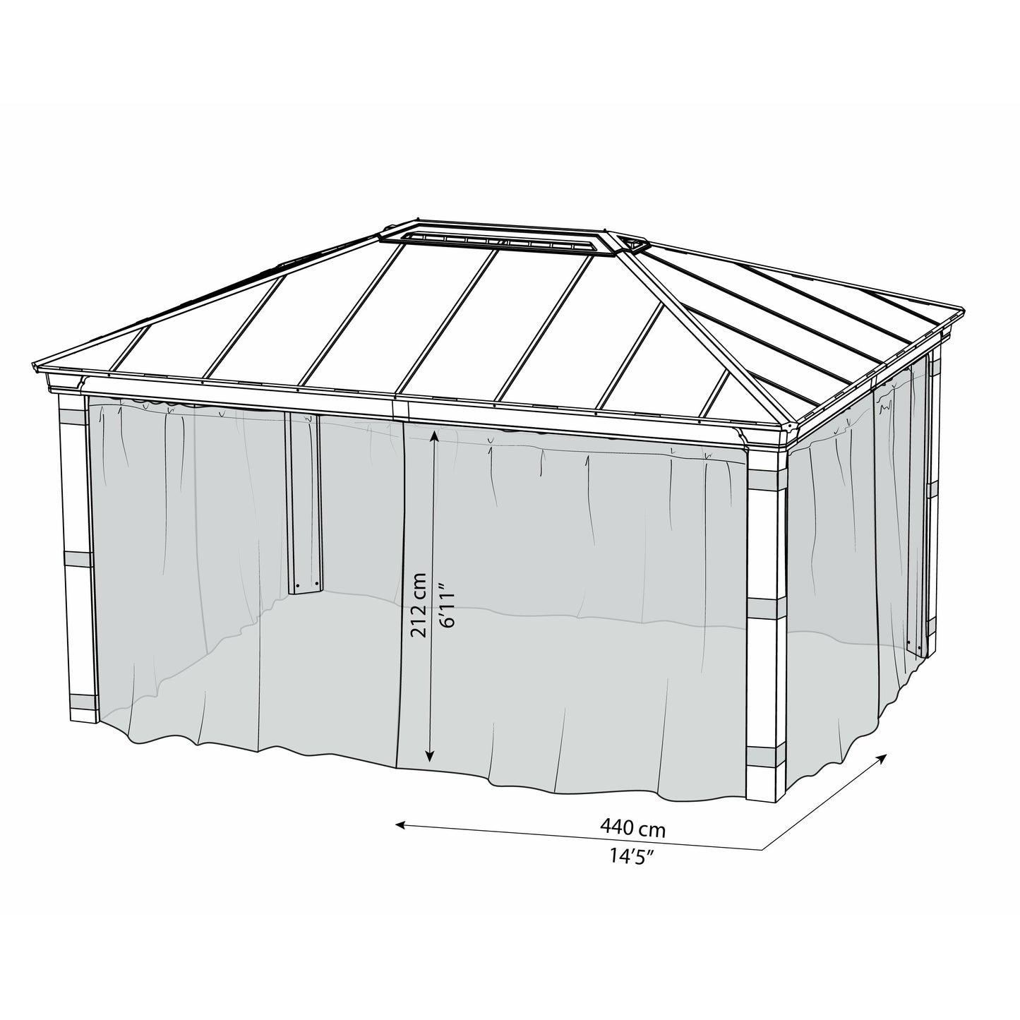 Palram Dallas 4900 Netting Set